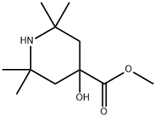 4-Hydroxy-2,2,6,6-tetramethyl-4-piperidinecarboxylic acid methyl ester 구조식 이미지