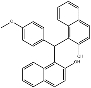 1,1'-P-ANISYLIDENEBIS(2-NAPHTHOL) 구조식 이미지