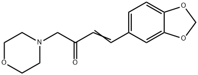 1-(3,4-Methylenedioxyphenyl)-4-morpholino-1-buten-3-one Structure