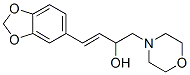 4-(3,4-Methylenedioxyphenyl)-1-morpholino-3-buten-2-ol 구조식 이미지