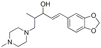 1-(3,4-Methylenedioxyphenyl)-4-methyl-5-(4-methyl-1-piperazinyl)-1-penten-3-ol Structure