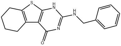 2-(BENZYLAMINO)-5,6,7,8-TETRAHYDRO[1]BENZOTHIENO[2,3-D]PYRIMIDIN-4(3H)-ONE Structure