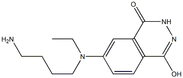 N-(4-Aminobutyl)-N-ethylisoluminol 구조식 이미지
