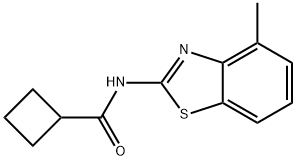 시클로부탄카르복사미드,N-(4-메틸-2-벤조티아졸릴)-(9CI) 구조식 이미지