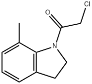 1H-Indole, 1-(chloroacetyl)-2,3-dihydro-7-methyl- (9CI) 구조식 이미지