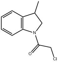 1H-Indole, 1-(chloroacetyl)-2,3-dihydro-3-methyl- (9CI) 구조식 이미지