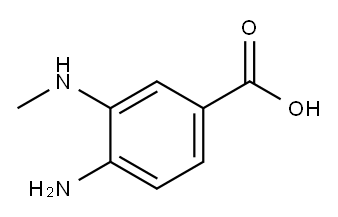 4-amino-3-(methylamino)benzoic acid Structure
