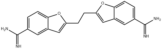 1,2-di(5-amidino-2-benzofuranyl)ethane 구조식 이미지