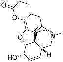4,5α-Epoxy-17-methylmorphinan-3,6α-diol 3-propanoate Structure