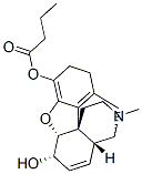 4,5α-Epoxy-17-methylmorphinan-3,6α-diol 3-butanoate 구조식 이미지