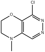 8-Chloro-3,4-dihydro-4-methyl-2H-pyridazino[4,5-b][1,4]oxazine 구조식 이미지