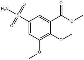 methyl 2,3-dimethoxy-5-sulphamoylbenzoate Structure