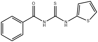 N-(Thiophen-2-ylcarbamothioyl)benzamide 구조식 이미지