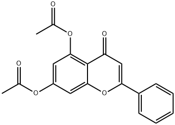5,7-Diacetoxyflavone 구조식 이미지
