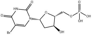 5-브로모-2'-데옥시우리딘5'-모노포스페이트 구조식 이미지