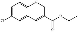 6-CHLORO-2H-CHROMENE-3-CARBOXYLIC ACID ETHYL ESTER 구조식 이미지