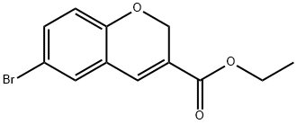 6-BROMO-2H-CHROMENE-3-CARBOXYLIC ACID ETHYL ESTER 구조식 이미지