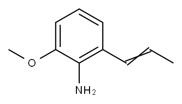 Benzenamine, 2-methoxy-6-(1-propenyl)- (9CI) 구조식 이미지