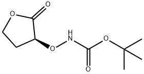 Carbamic acid, [[(3S)-tetrahydro-2-oxo-3-furanyl]oxy]-, 1,1-dimethylethyl ester Structure