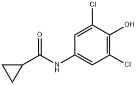 Cyclopropanecarboxamide, N-(3,5-dichloro-4-hydroxyphenyl)- (9CI) Structure