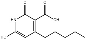3-피리딘카르복실산,1,2-디히드로-6-히드록시-2-옥소-4-펜틸-(9CI) 구조식 이미지