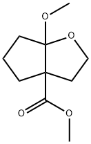 3aH-Cyclopenta[b]furan-3a-carboxylicacid,hexahydro-6a-methoxy-,methylester(9CI) 구조식 이미지