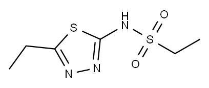 Ethanesulfonamide, N-(5-ethyl-1,3,4-thiadiazol-2-yl)- (9CI) 구조식 이미지