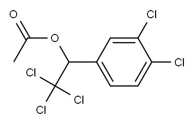 (+)-Acetic acid 2,2,2-trichloro-1-(3,4-dichlorophenyl)ethyl ester 구조식 이미지