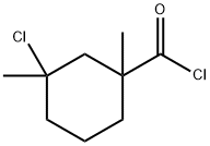 Cyclohexanecarbonyl chloride, 3-chloro-1,3-dimethyl- (9CI) 구조식 이미지