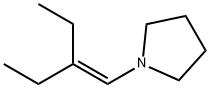 1-(2-Ethyl-1-butenyl)pyrrolidine 구조식 이미지