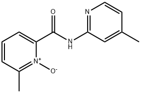 2-Methyl-6-(4-methyl-2-pyridylcarbamoyl)pyridine 1-oxide 구조식 이미지