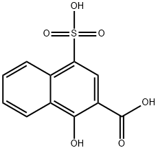 1-Hydroxy-4-sulfo-2-naphthoic acid 구조식 이미지