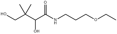 (R)-(+)-2,4-Dihydroxy-N-(3-ethoxypropyl)-3,3-dimethylbutyramide 구조식 이미지