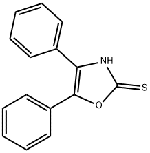 4,5-DIPHENYL-2-MERCAPTOOXAZOLE Structure