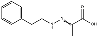 2-(phenylethylhydrazono)propionic acid 구조식 이미지