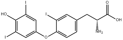 3,3′,5′-Triiodo-D-thyronine 구조식 이미지