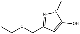 1H-Pyrazol-5-ol,  3-(ethoxymethyl)-1-methyl- Structure