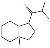 2-Methyl-1-(octahydro-3a-methyl-1H-inden-1-yl)-1-propanone 구조식 이미지