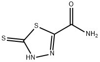 1,3,4-Thiadiazole-2-carboxamide,4,5-dihydro-5-thioxo-(9CI) Structure