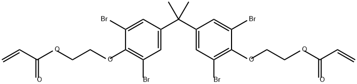 ETHOXYLATED TETRABROMO BISPHENOL ''A'' DIACRYLATE Structure