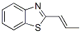 Benzothiazole, 2-(1-propenyl)-, (E)- (9CI) Structure