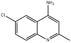 4-아미노-6-클로로-2-메틸퀴놀린 구조식 이미지