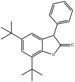 5,7-bis(1,1-dimethylethyl)-3-phenyl-(3H)-benzofuran-2-one 구조식 이미지