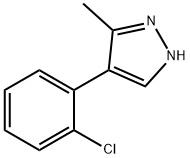 4-(2-chlorophenyl)-3-methyl-1H-pyrazole 구조식 이미지
