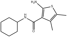 3-Thiophenecarboxamide,2-amino-N-cyclohexyl-4,5-dimethyl-(9CI) 구조식 이미지