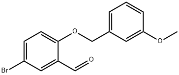 5-BROMO-2-[(3-METHOXYBENZYL)OXY]BENZALDEHYDE Structure