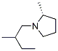 Pyrrolidine, 2-methyl-1-[(2R)-2-methylbutyl]-, (2R)- (9CI) 구조식 이미지