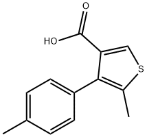 5-METHYL-4-(4-METHYLPHENYL)THIOPHENE-3-CARBOXYLICACID Structure