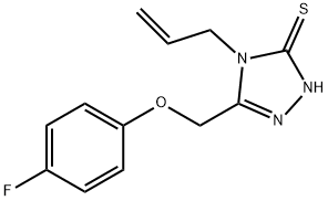 4-ALLYL-5-[(4-FLUOROPHENOXY)METHYL]-4H-1,2,4-TRIAZOLE-3-THIOL 구조식 이미지