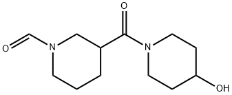 3-(4-HYDROXYPIPERIDINE-1-CARBONYL)PIPERIDINE-1-CARBALDEHYDE Structure